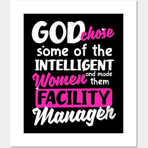 Janitor Shirt | God Chose Intelligent Women Wall Art by Gawkclothing